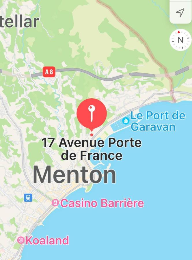 Studio 2 Pers , 40M2 En Bord De Mer Avec Vue Mer Menton Dış mekan fotoğraf
